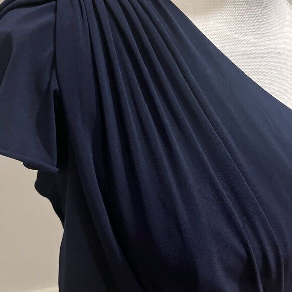 Mac Duggal jersey one shoulder gown size 10 NWOT - Picture 5 of 15